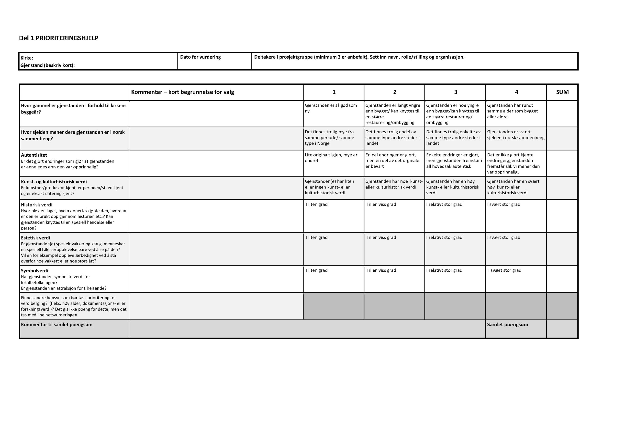 Verdi&shy;bergings&shy;plan for kirker 7