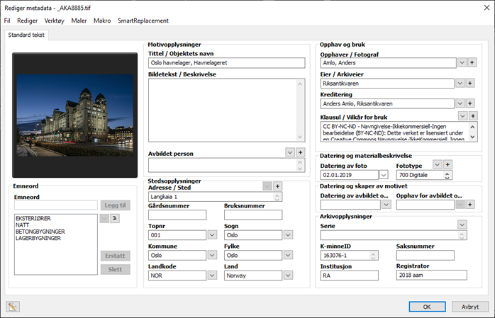 Slik legger du inn meta&shy;data i Foto&shy;Station 2