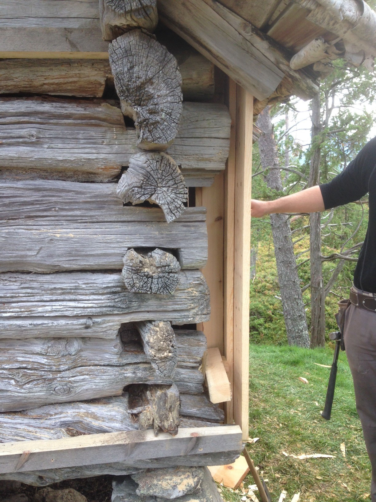 Vernekledning på eit utsett tømmerbygg 7