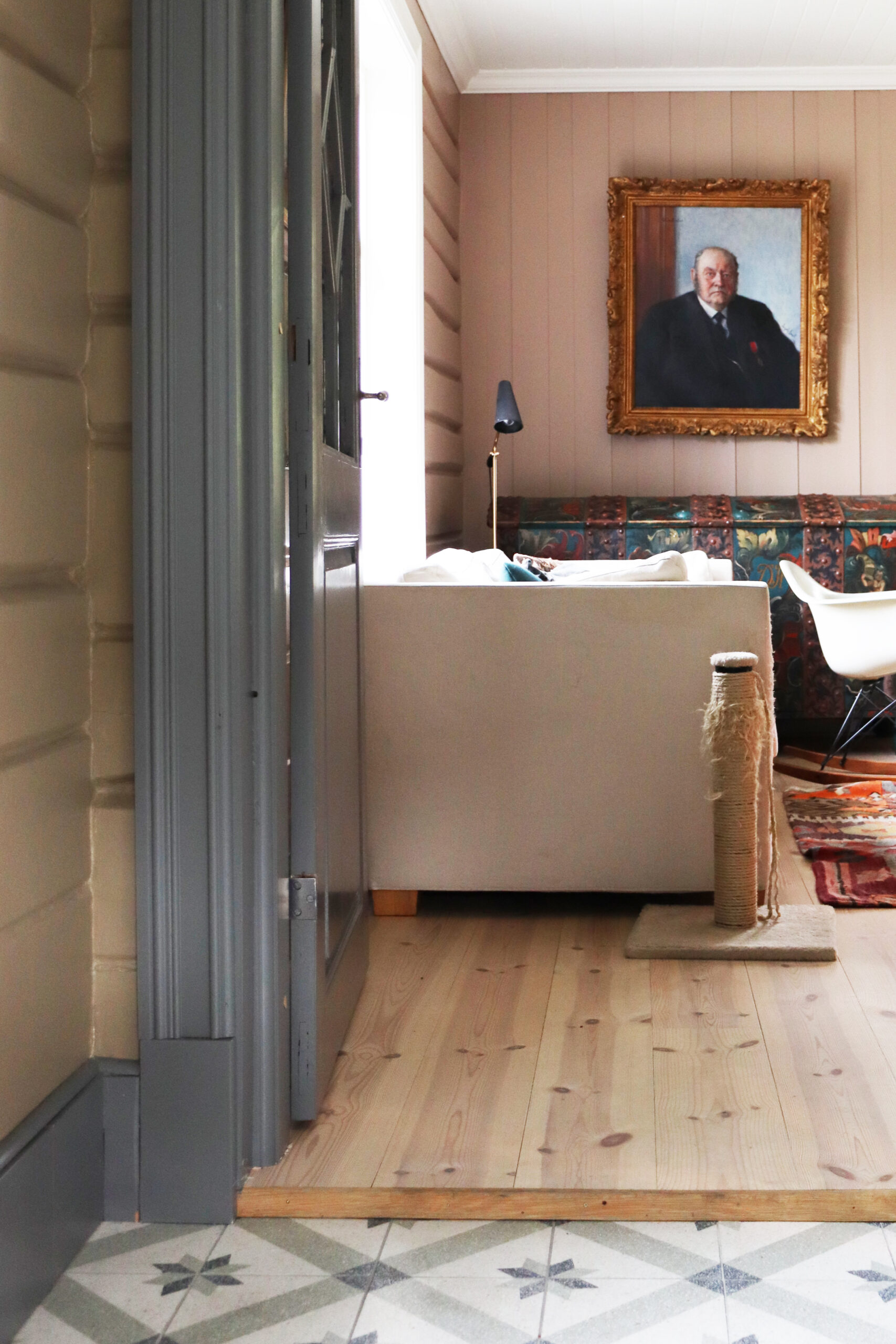 Vedfyrt vassboren varme gir god oppvarming av gardsbygning 7