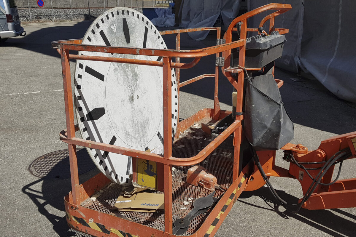 Klokketårn med rett tid 8