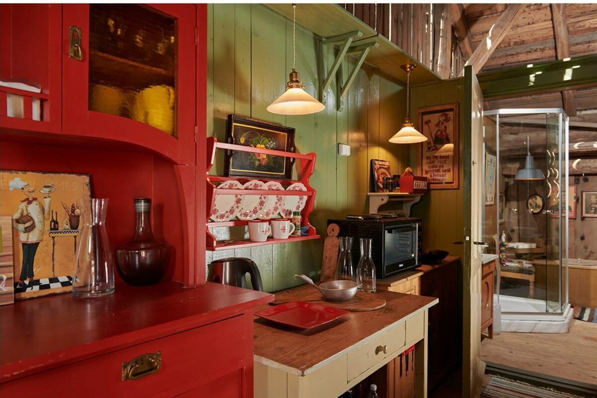 Ombruk av treskelåve til overnattingssted 7